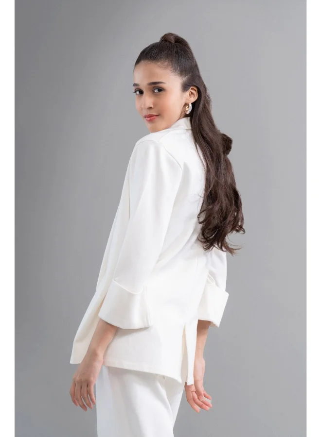 NeceSera Snugknit Ivory Blazer Set