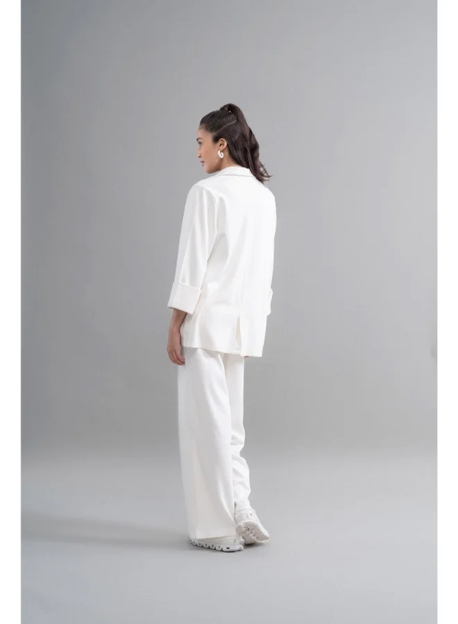 NeceSera Snugknit Ivory Blazer Set