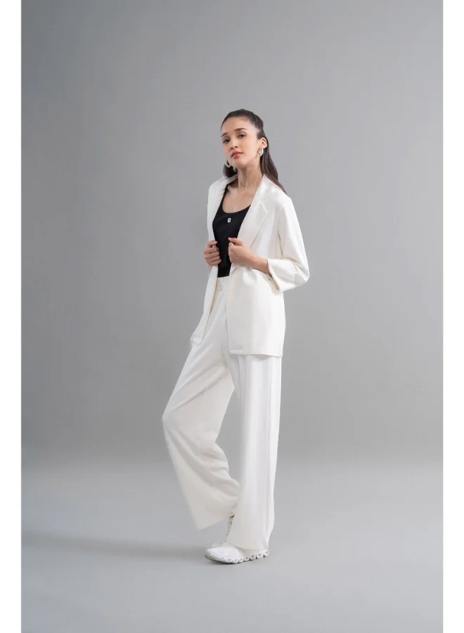 NeceSera Snugknit Ivory Blazer Set