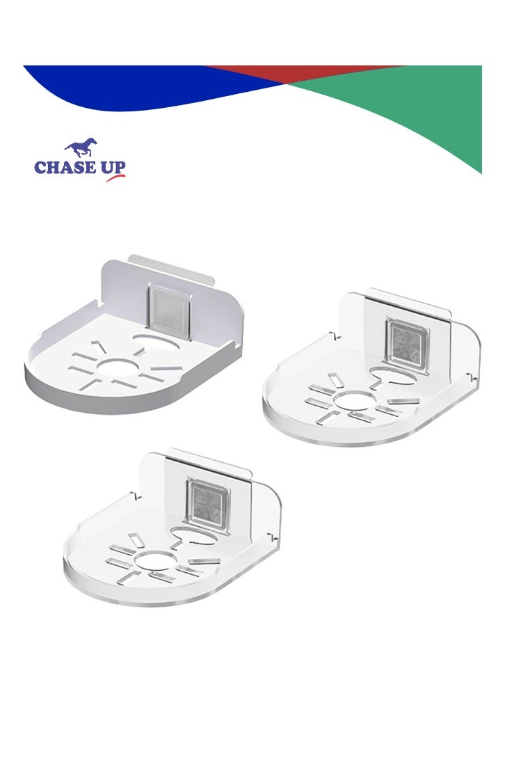 Chase Up 3 Set of Wall Shelves for Security Cameras, ABS Wall Mount Bracket for Baby Monitors, Speakers, Universal Surveillance Cameras Holder - Image 1