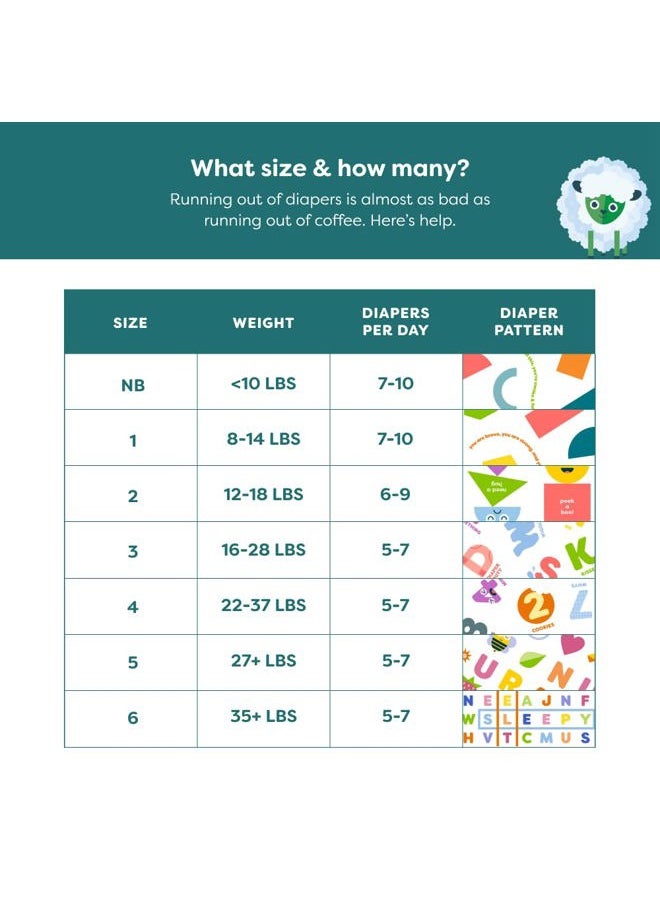Babyganics - Size 3, 136 count, Absorbent, Breathable, Triple Dry Protection Diapers - Image 1