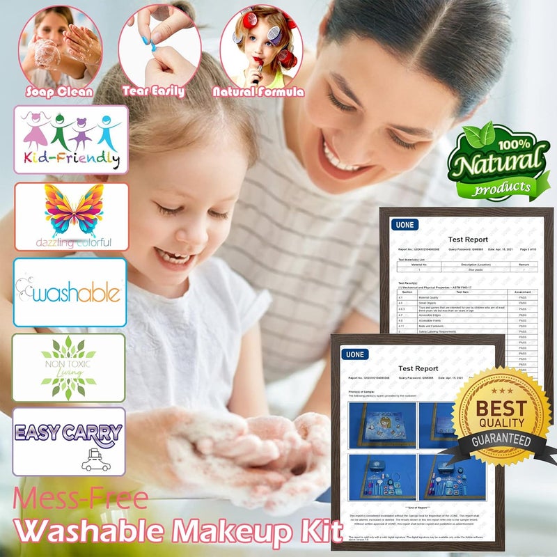HERAPFANN Kids Makeup Kit Toys for Girls - Child Real Makeup Toys for Girls, Washable Make Up for Little Girls, Non ToxicToddlers Pretend Cosmetic Kits,Age 4-12 Year Old Children Gift - Image 5