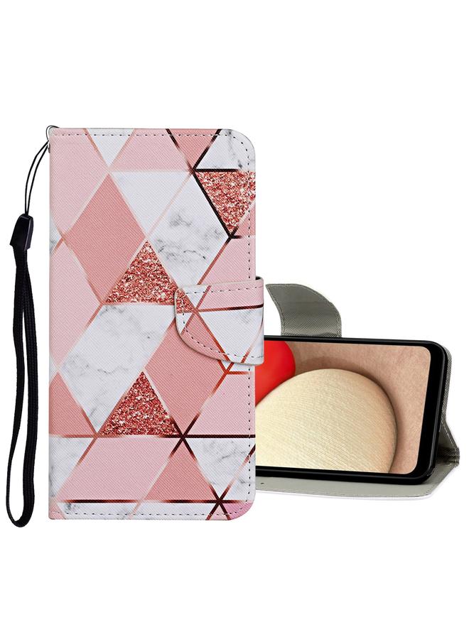 اس-توب جراب لهاتف Samsung Galaxy A22 4G بنمط رسم ملون من الجلد القابل للطي - Image 1