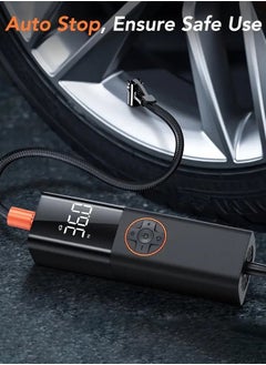 LENND Mini Car Inflator Pump Portable Air Compressor with Cigarette Lighter Cable Tire Type Air Pump for Car Motorcycle Bicycle Ball Car Accessories  - Image 5