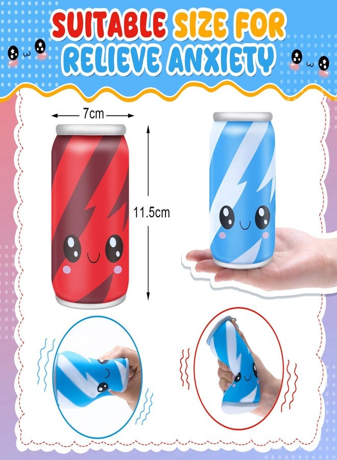 Hungdao 2 Pcs Operation Christmas Box Gifts Soda Can Stress Toys PU Foam Stress Balls for Kids Squeeze Sensory Toys Funny Appreciation Gift for Anxiety Relief Classroom Prize Fidget Party Favor - Image 2
