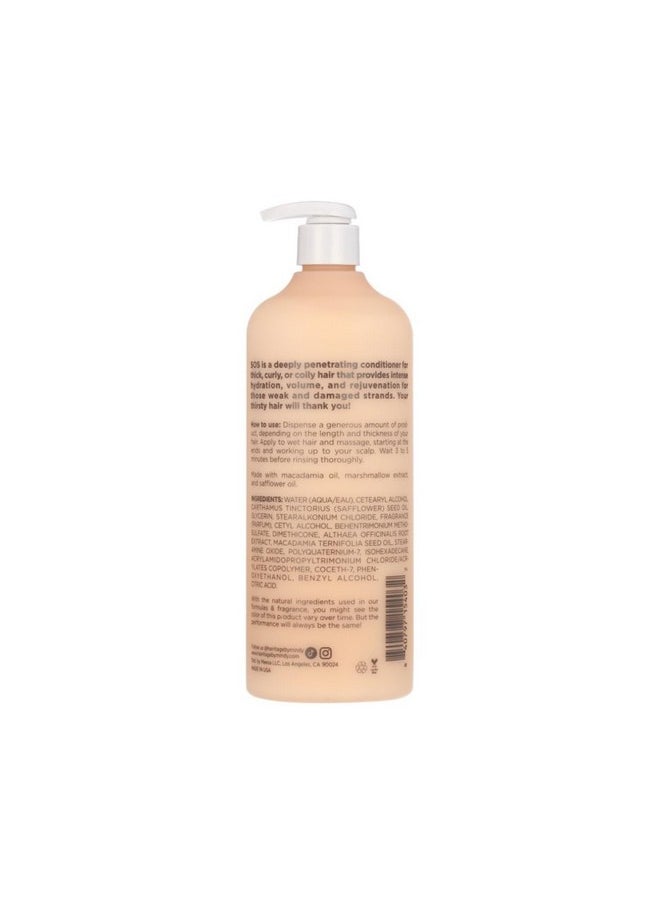 Hairitage Hairitage Deep Moisture & Restore Deep Conditioner with Safflower Oil for Dry, Thick Hair - Hydrating - for Coily + Curly + Wavy Hair Types - Vegan for Women + Men, 21 fl. oz.  - Image 2