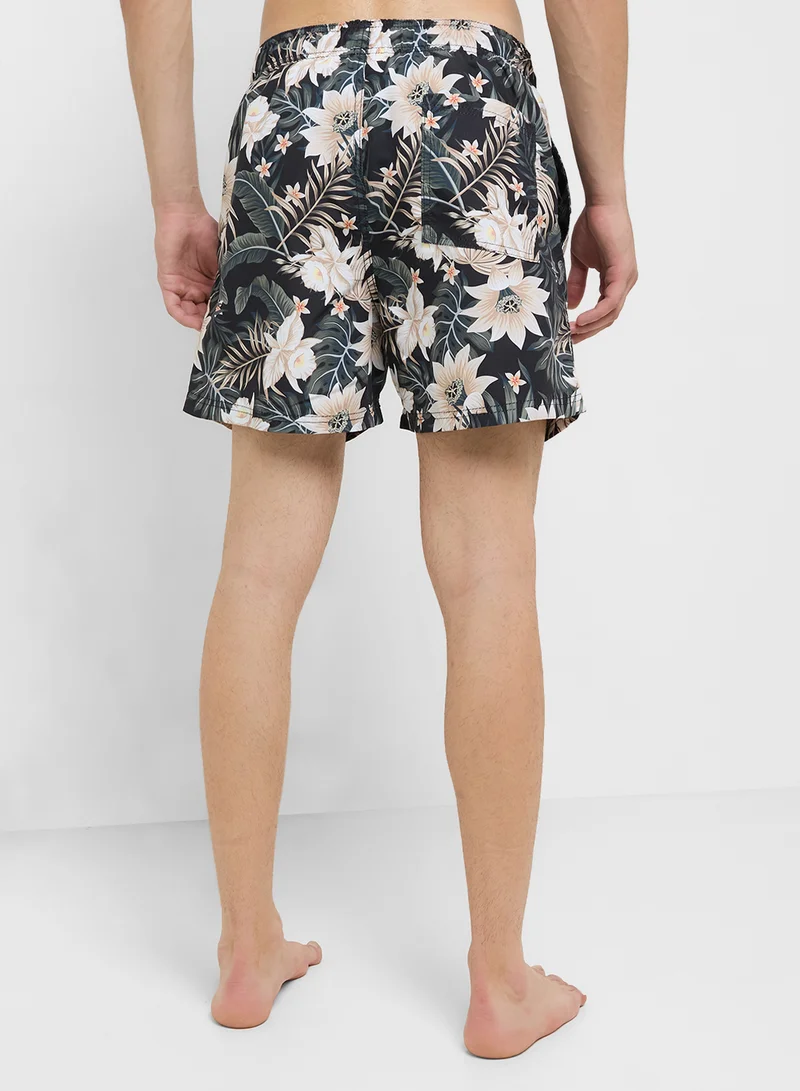 JJ Rebel Jrebhawaii Swim Print Short