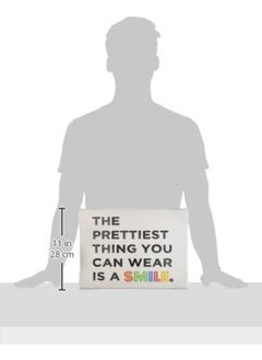 Stupell Industries The Kids Room by The Prettiest Thing You Can Wear Is A Smile Textual Art Wall Plaque  - Image 2