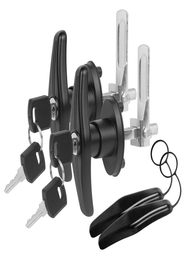 Hurrikom Truck Topper Fastener Heavy Duty T-Handle Lock for Leer/Snugtop Camper Shell - Universal Replacement Locking Handles with Keys, Secure Truck Cap Clamps & Tailgate Lock Accessories - Image 1