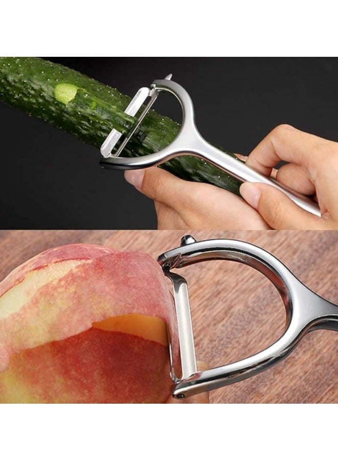 عبوة من 3 قطع من أدوات المطبخ عصارة الليمون ومبشرة بطاطس ذات شكلين مختلفين - Image 3