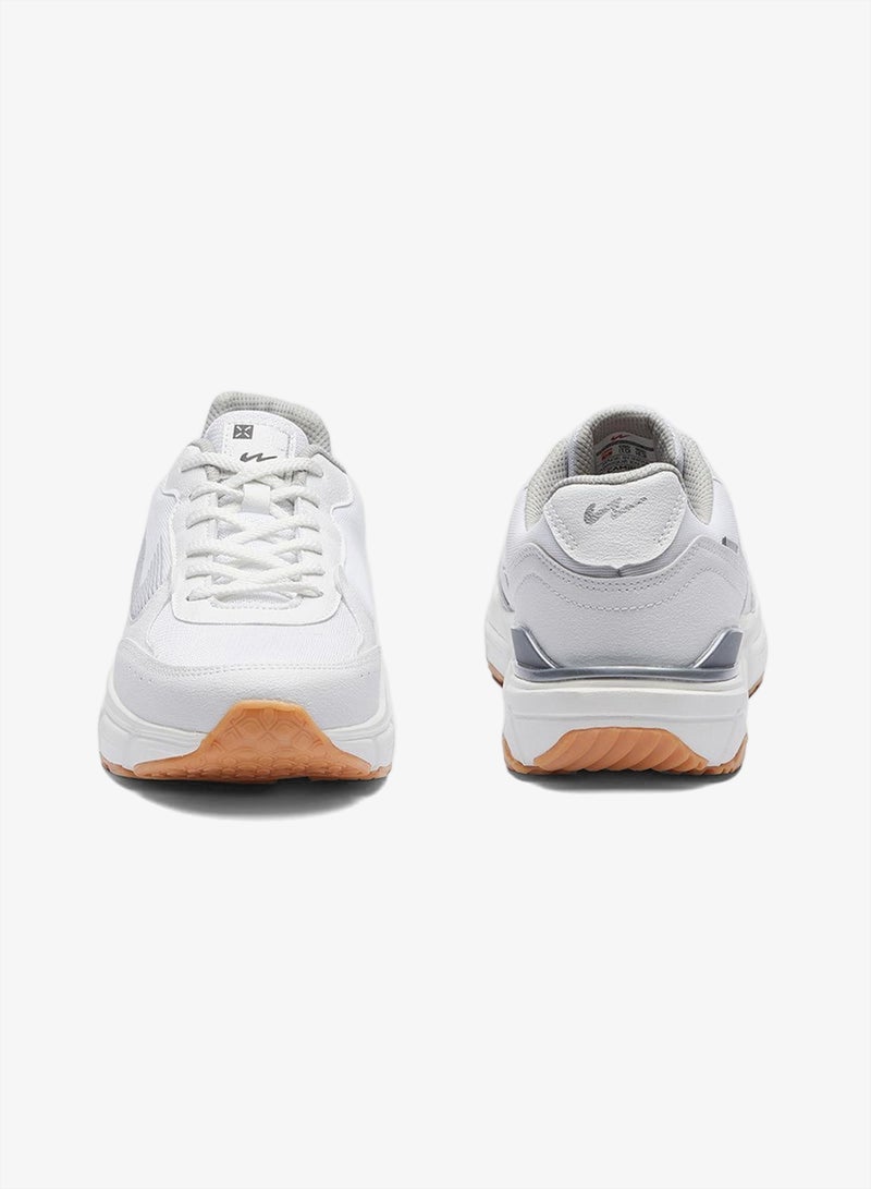 CAMPUS Men’s All-White Sneakers – Stylish Comfort Shoes with Contrast Sole - Image 4