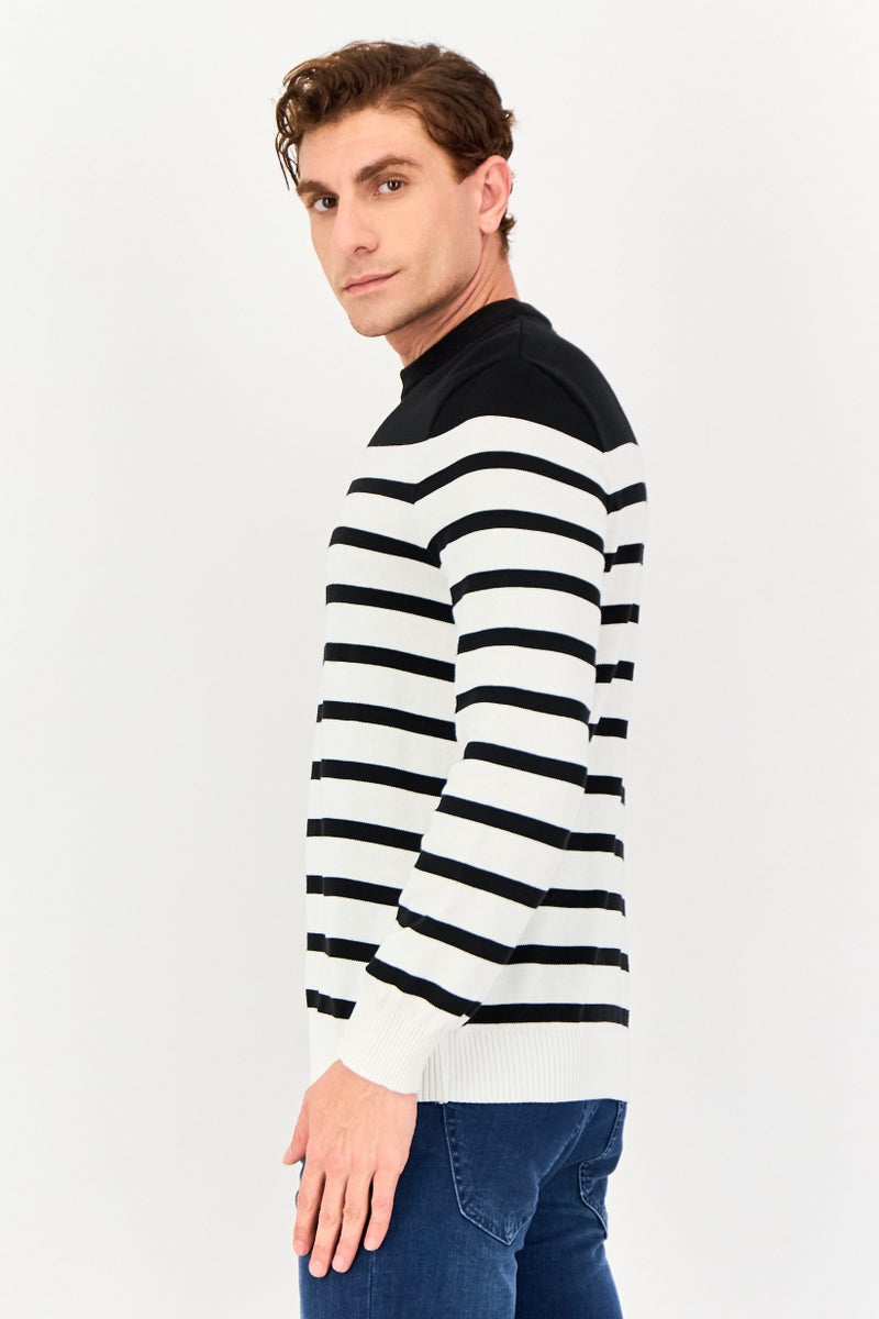 Celio سويت شيرت رجالي بياقة دائرية مخطط، متعدد الألوان - Image 2