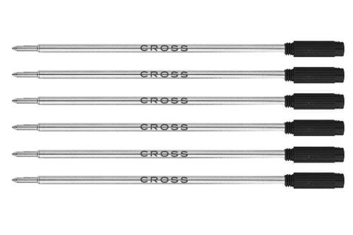 Cross Ball Pen Refill Standard Fine Black Ref 8514 [Pack of 6] - Image 2