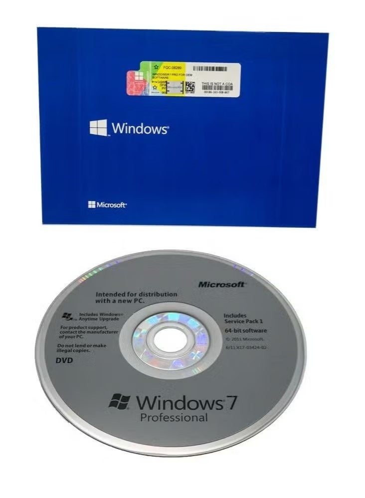 NH ​ Windows 7 Professional 64-Bit English OEM DVD with Activation Key | Genuine One-Time License - Image 3