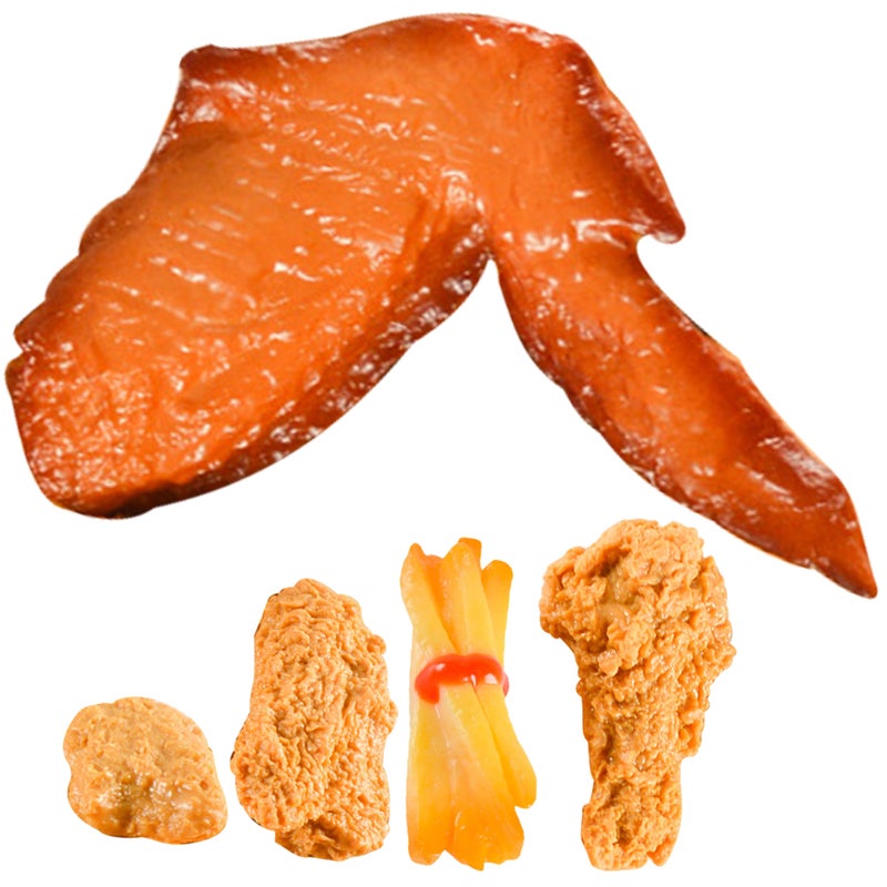 5Pcs Fake Food Models Simulated Fried Food Realistic Small Fried Snack Photoing Accessory - Image 3