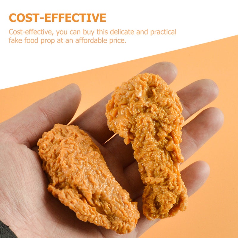 5Pcs Fake Food Models Simulated Fried Food Realistic Small Fried Snack Photoing Accessory - Image 5
