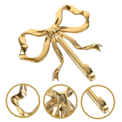 Parliky Bow Hook Single Hanger Gold Coat Hooks Bow Shaped Wall Hook Wall Hanging Coat Hook Bathroom Wall Hook - Image 5