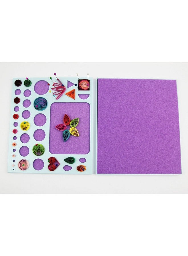 YURROAD 3 In 1 Paper Quilling Template Board With Pins Quilling Knitting Board Cork Shape Mold Diy Tool  - Image 2