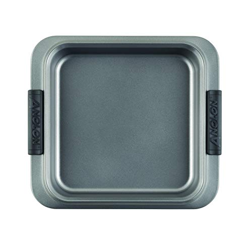 Anolon Advanced Nonstick Baking Pan / Nonstick Cake Pan, Square - 9 Inch, Gray - Image 2