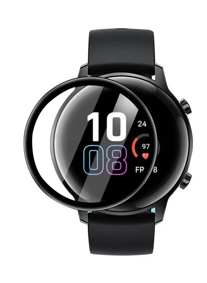 واقي شاشة لساعة Honor Magic Watch 2 مقاس 42 مم مقاوم للخدش، تغطية إجمالية ثلاثية الأبعاد خالية من الفقاعات، طبقة حماية شفافة مرنة عالية الدقة للحيوانات الأليفة - Image 1