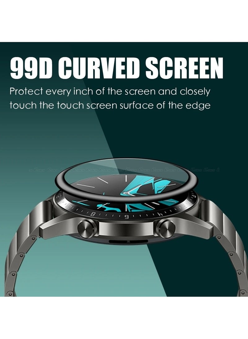 واقي شاشة لساعة Honor Magic Watch 2 مقاس 42 مم مقاوم للخدش، تغطية إجمالية ثلاثية الأبعاد خالية من الفقاعات، طبقة حماية شفافة مرنة عالية الدقة للحيوانات الأليفة - Image 3