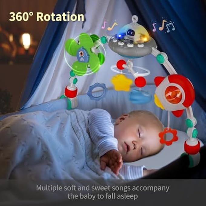 MUSICAL BABY STROLLER ARCH TOYS, TRAVEL CAR SEAT TOYS, BABY PLAY ARCH CRIB ACCESSORY TOYS, MOBILE FOR BASSINET, PRAM ACTIVITY ARCH BAR TOYS FOR BABIES INFANTS - Image 5