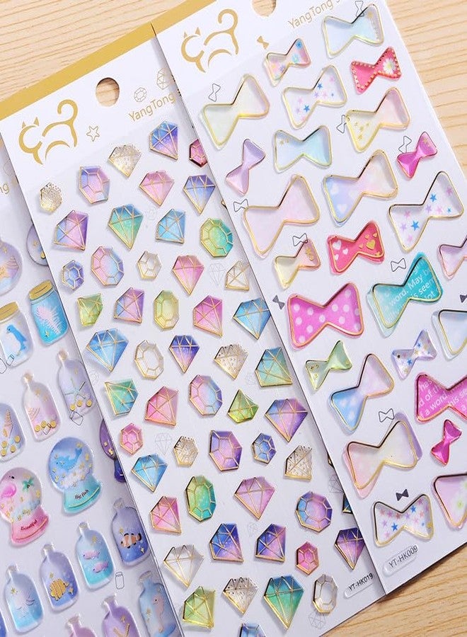 NVF Kawaii Decorative Sticker Sheets – 6 Design Mix for Journaling & Crafts (DS-YT-HK3-78, PET, Set 6) - Image 1