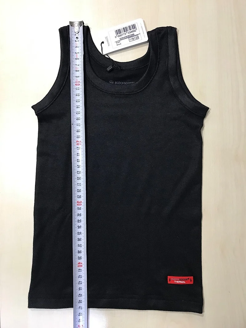 Blackspade 1622 Silver Black Unisex Kids Underwear Singlet