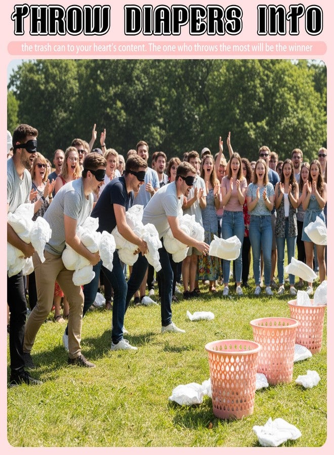 LemonRoad Funny Baby Shower Diaper Games Activities Kits Toss The Diaper in The Pail Hilarious Gender Reveal Games Prizes Accessories for Boys Girls Women Men - Image 2