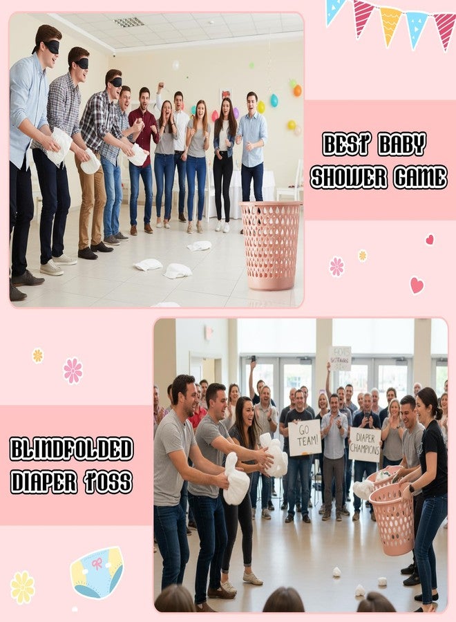 LemonRoad Funny Baby Shower Diaper Games Activities Kits Toss The Diaper in The Pail Hilarious Gender Reveal Games Prizes Accessories for Boys Girls Women Men - Image 4