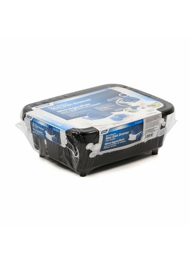 Camco Camco Mini Dish Drainer and Tray | Fits RV Sinks and Small Counter Spaces | Durable Heavy-Duty Construction | (43512), Black - Image 5