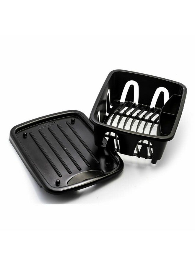 Camco Camco Mini Dish Drainer and Tray | Fits RV Sinks and Small Counter Spaces | Durable Heavy-Duty Construction | (43512), Black - Image 4