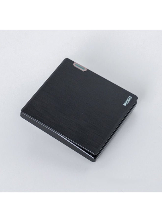DANUBE HOME Milano 10A 1G 2W Switch Electrical Switches Sockets Outlets For Home Appliances Office Hotel Conventional Construction Project Aura Blk - Image 2