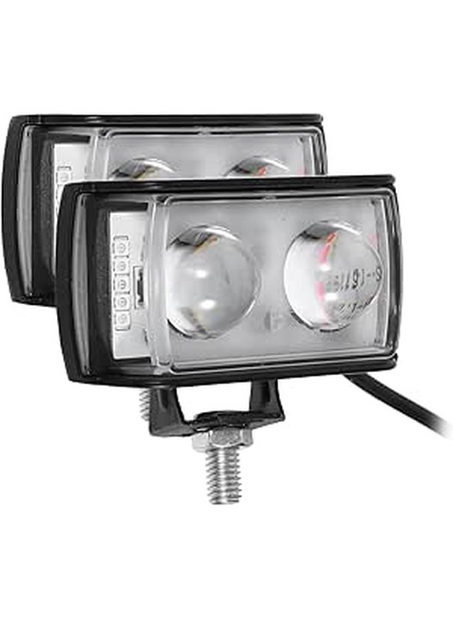 1 Pair LED Off Road Lights for Trucks Work Lighting Compact Enhanced Visibility Easy Install - Image 1