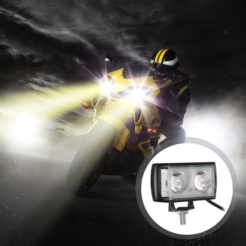 1 Pair LED Off Road Lights for Trucks Work Lighting Compact Enhanced Visibility Easy Install - Image 3