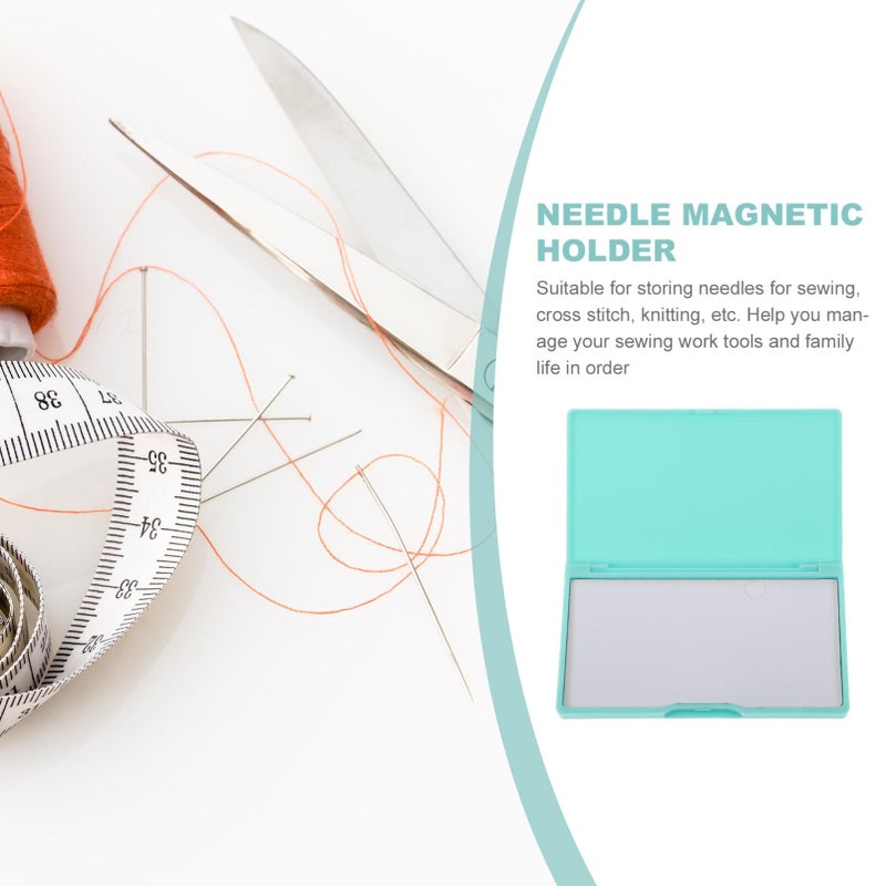 NUOBESTY Magnetic Needle Storage Case, Sewing Needle Case, Sewing Needle Storage Slim Line Magnetic Box, Small Metal Objects Organizer, PVC - Image 5