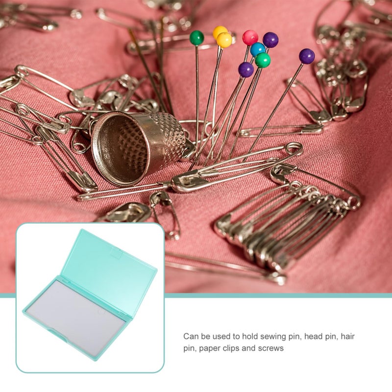 NUOBESTY Magnetic Needle Storage Case, Sewing Needle Case, Sewing Needle Storage Slim Line Magnetic Box, Small Metal Objects Organizer, PVC - Image 4
