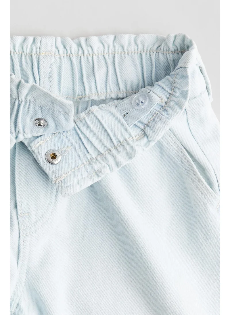 H&M Wide leg paper bag jeans