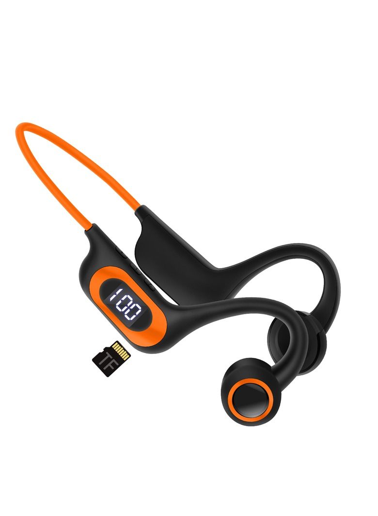 GULFLINK Bone Conduction Bluetooth Sports Headset for Outdoor 300mah Orange - Image 1