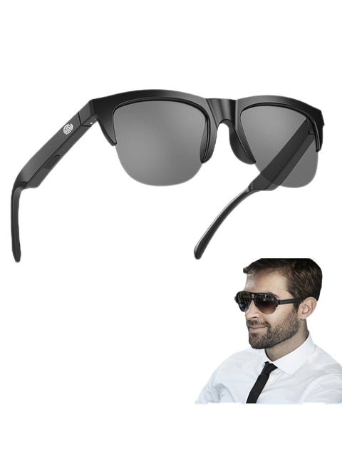 Smart Uv-Proof Bluetooth Glasses With True Wireless Audio And Bone Conduction Technology, Bluetooth Sunglasses With Speakers, Fingerprint Touch, Smart Wireless Bluetooth Audio Glasses For Men And Women