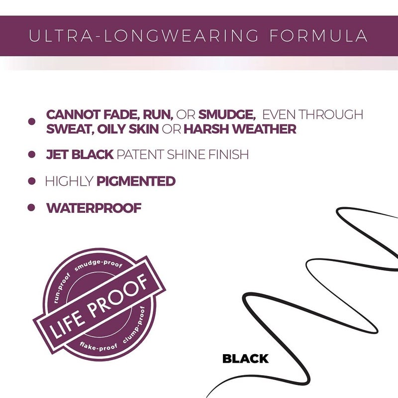 Blinc Micropoint Eyeliner Pen, Liquid Eyeliner Pen with ultra-precise Felt Tip, No-Skip, Ultra-Longwearing Highly-Pigmented Waterproof Eye Liner, Vegan, Gluten-Free and Cruelty-Free, 0.5mL/0.017 Fl Oz - Image 3