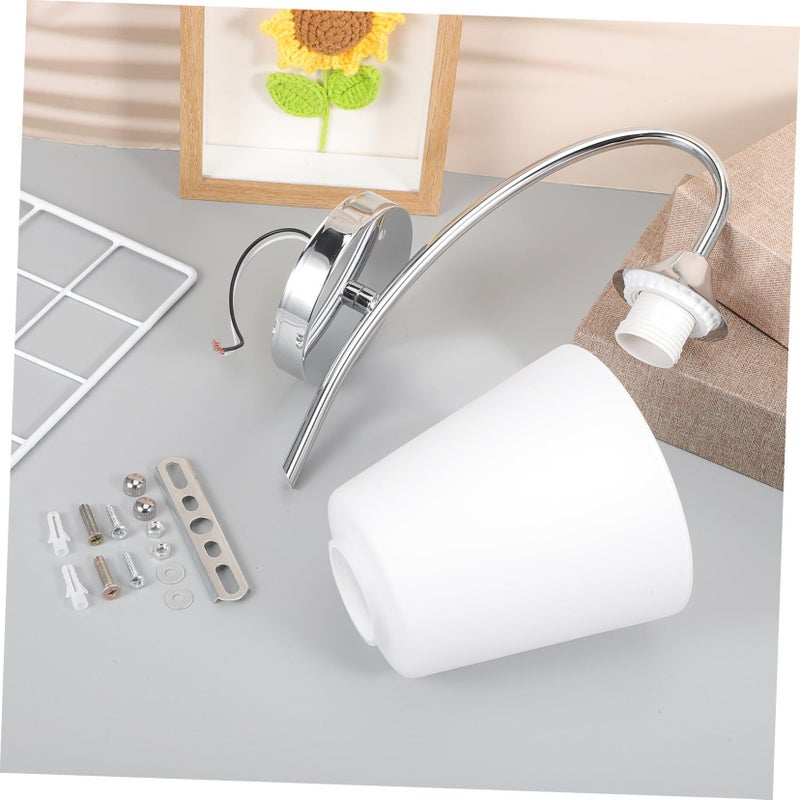 Modern Simple Glass Single Head LED Wall Lamp For Bedroom Lighting Energy Saving - Image 5