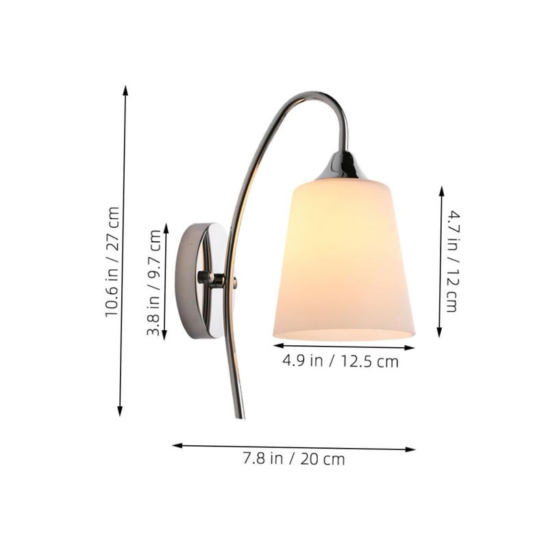 Modern Simple Glass Single Head LED Wall Lamp For Bedroom Lighting Energy Saving - Image 3