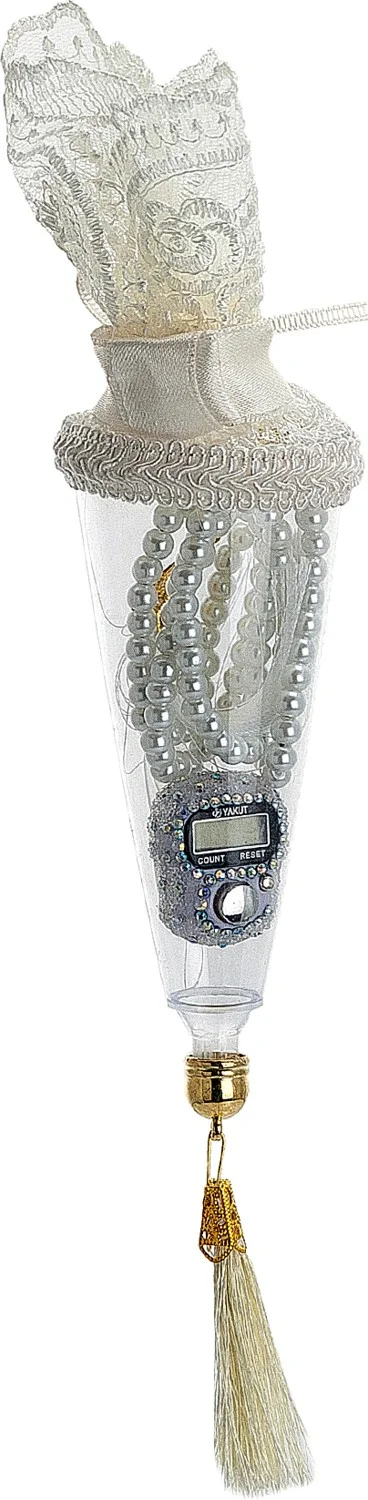 ايهفان اونلاين Ihvan Online Special Box Mevlid Gift Set with Zikirmatik and Pearl Prayer Beads White