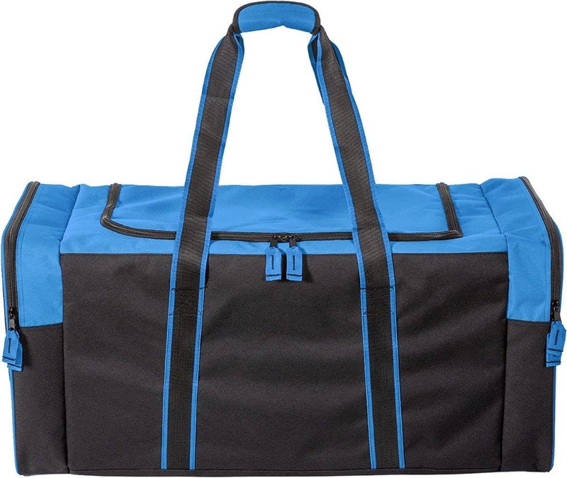 Jetstream Heavy Duty Multi Pocket Large Sports Gym Equipment 3-Pocket Travel Duffel Bag (Blue, 32-Inch) - Image 5