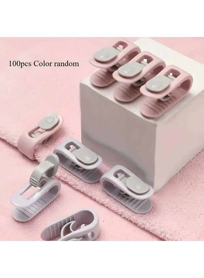 50pcs Reusable Detachable Quilt Fixer Color Random ABS Material Partial Cleaning Care For Home Bedroom Bedding Safety - Image 5