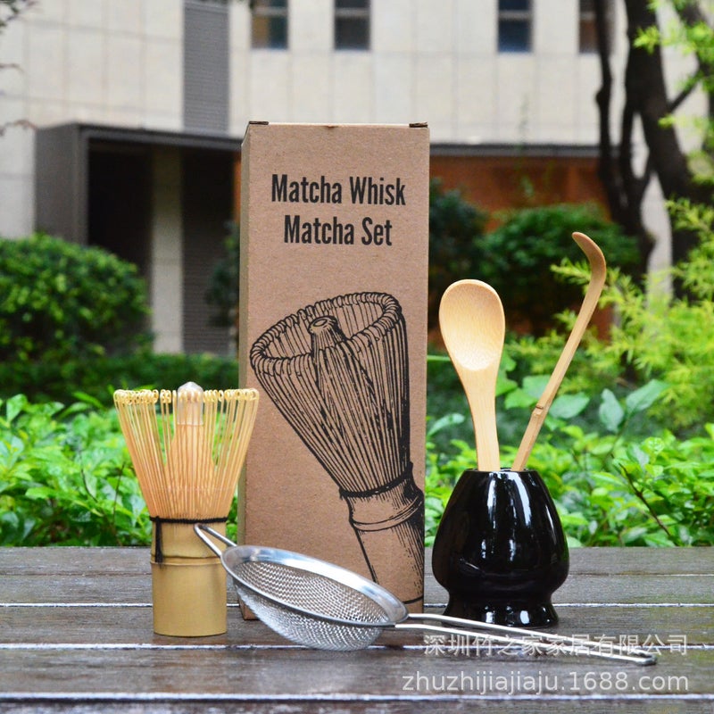 Christmas Gift Matcha Set With Matcha Tools, Tea Ceremony Matcha Whisk, Tea Spoon, Tea Stirrer 304 - Image 1