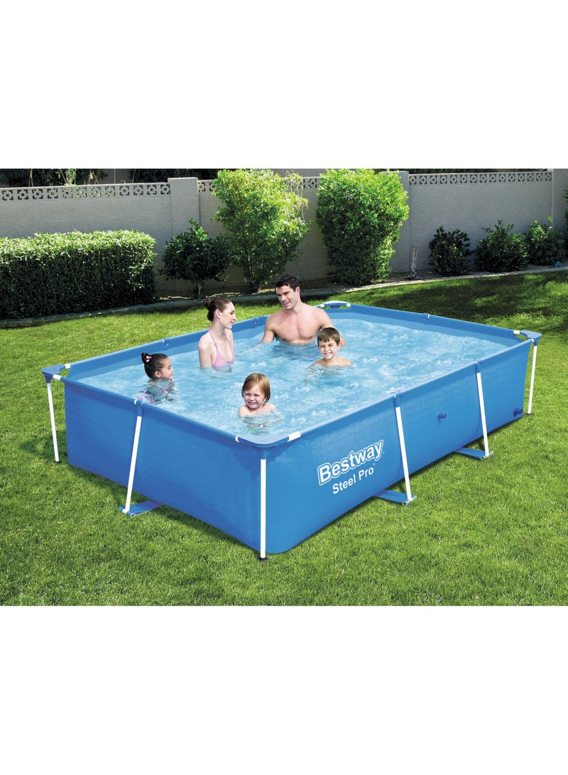 Bestway Rectangular Pool Steel Pro 259x170x61cm | Family  Swimming Pool | Above Ground Pool | Backyard Pool | Steel Framed Pool | Summer Fun with Friends and Family - Image 2