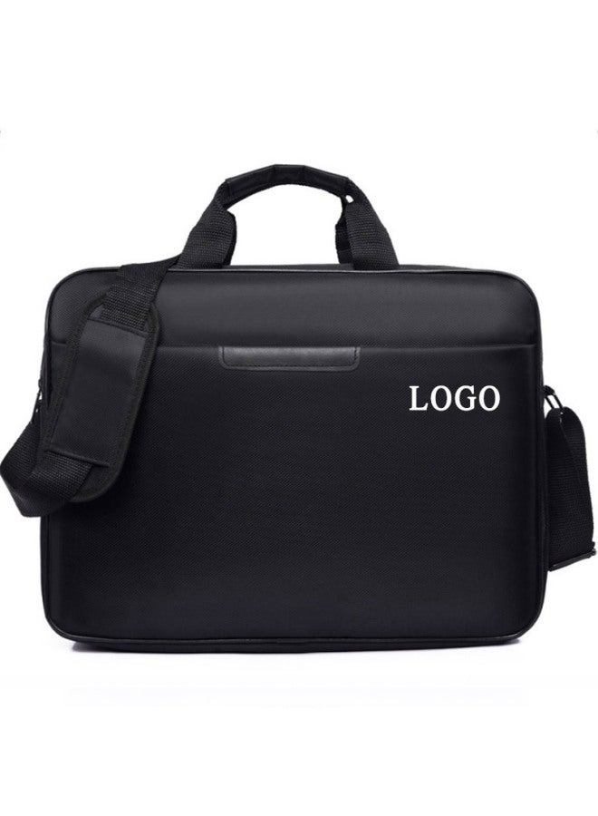 Computer Bag 14-inch 15.6-inch Notebook Bag Bund Briefcase Custom LOGO-Color:Original Version-Size:14-inch - Image 1