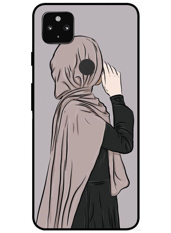 EYE CATCH Protective Case Cover For Google Pixel 4A 5G Smart Series Printed Protective Case Cover for Google Pixel 4A 5G Girl Looking Outside - Image 1